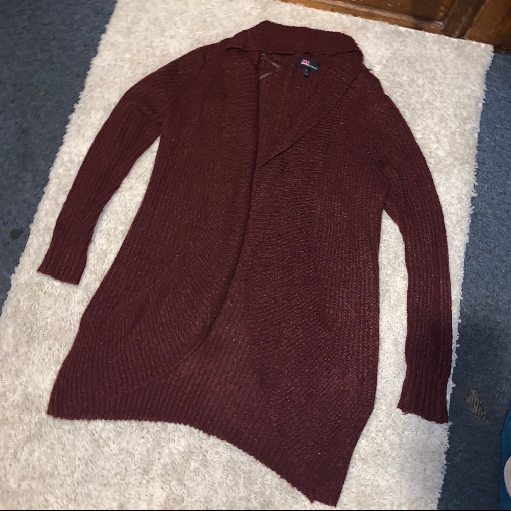 Burgundy Cardigan